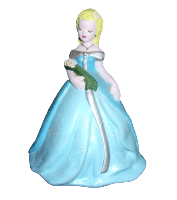 Blond in Blue Dress Figurine