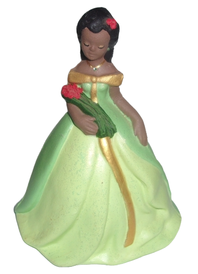 Brown Girl in Green Dress