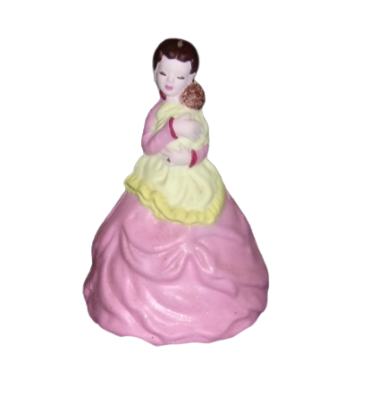 Mother and Baby in Pink Dress