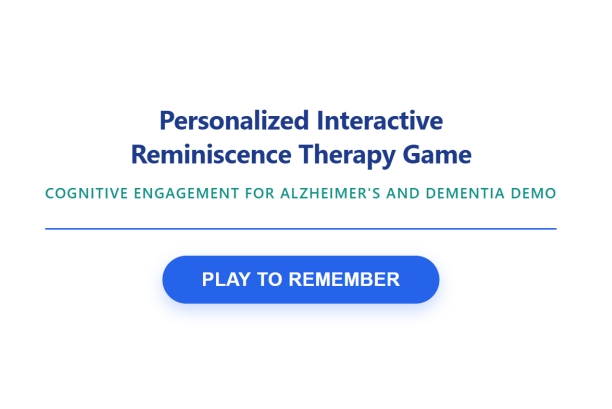 Reminiscence Therapy Main Screen